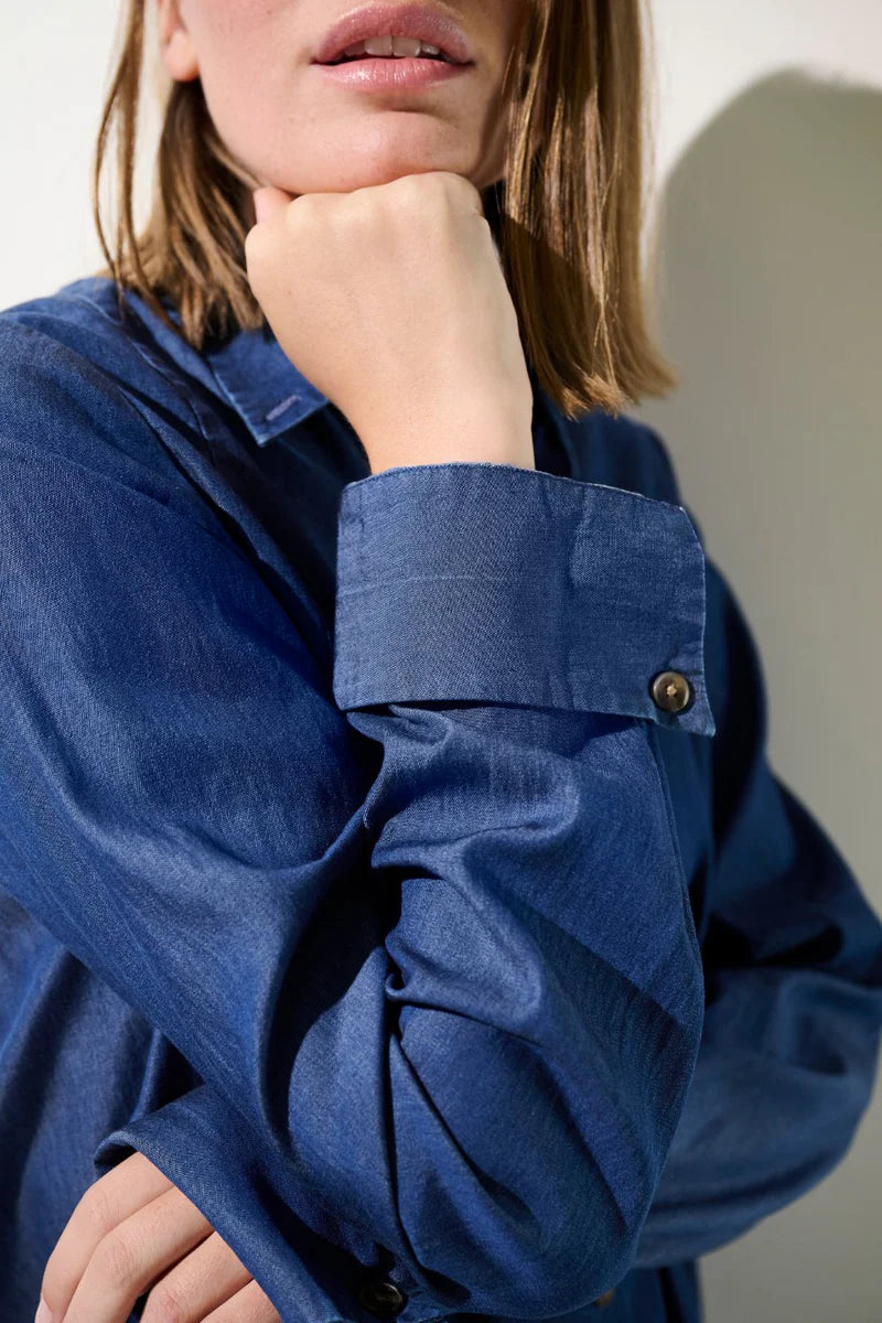 UV Langarmbluse UPF 50+ Antibes Denim