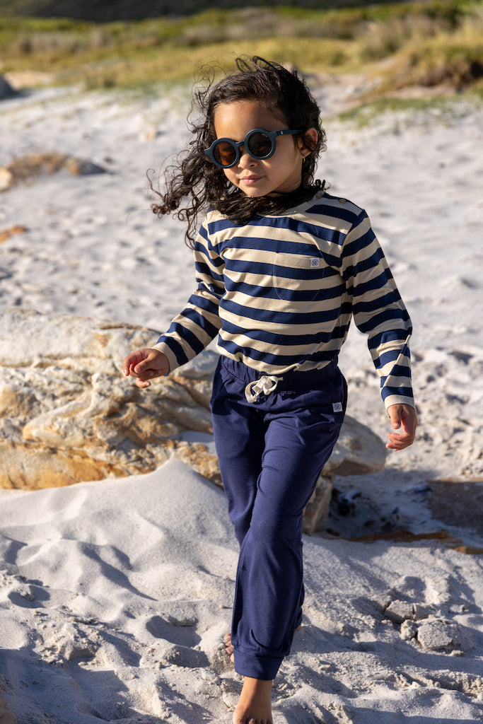 Pantalon de jogging anti-UV UPF 50+ bleu marine