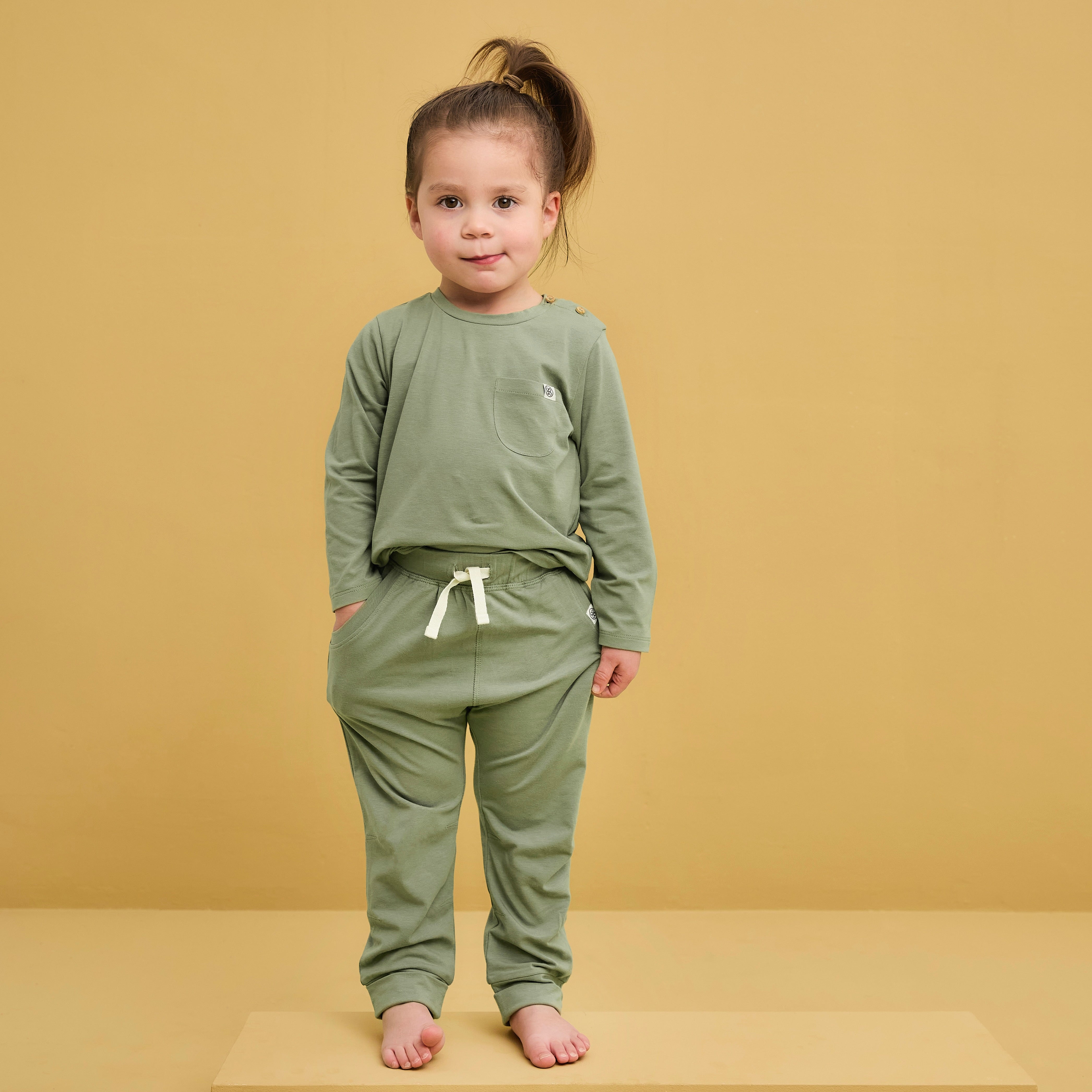 Pantalon de jogging anti-UV UPF 50+ vert olive