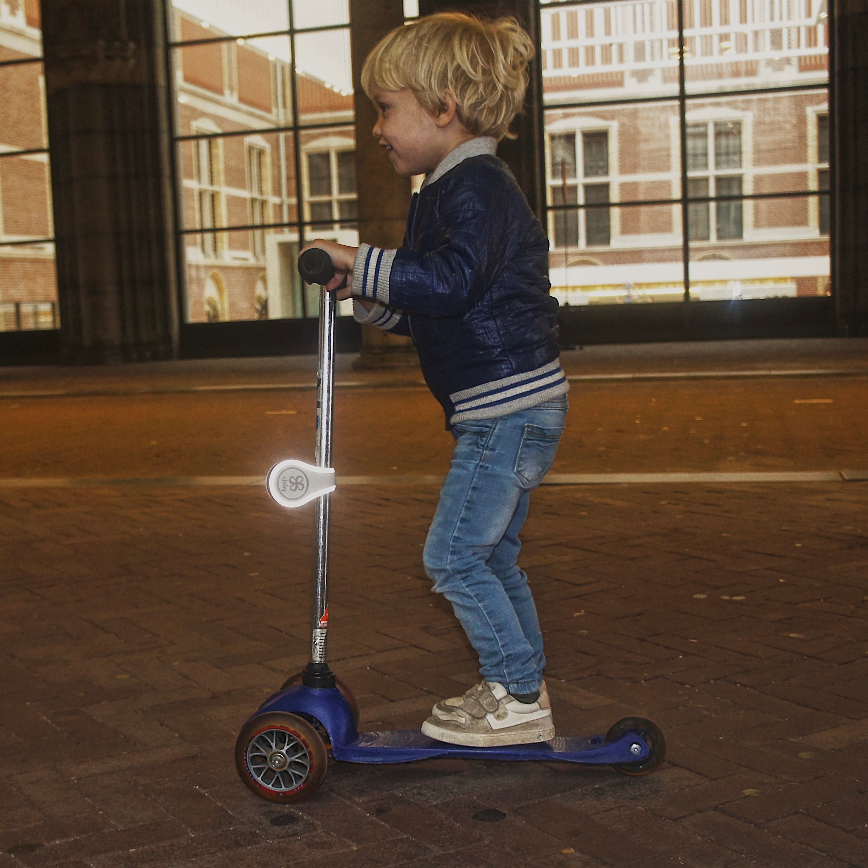 Clips magnétiques réfléchissants Noir/Gris