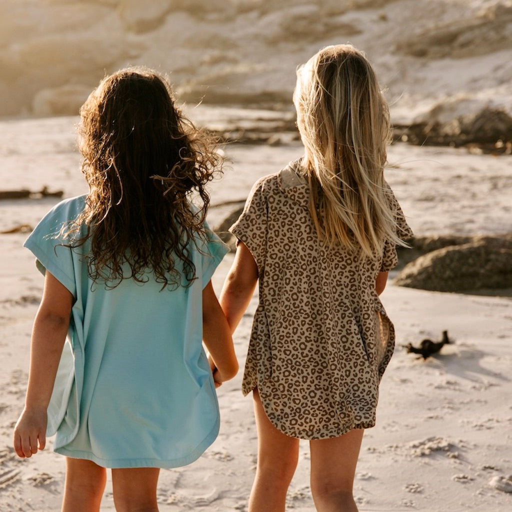 Poncho anti-UV UPF 50+ Bleu mer