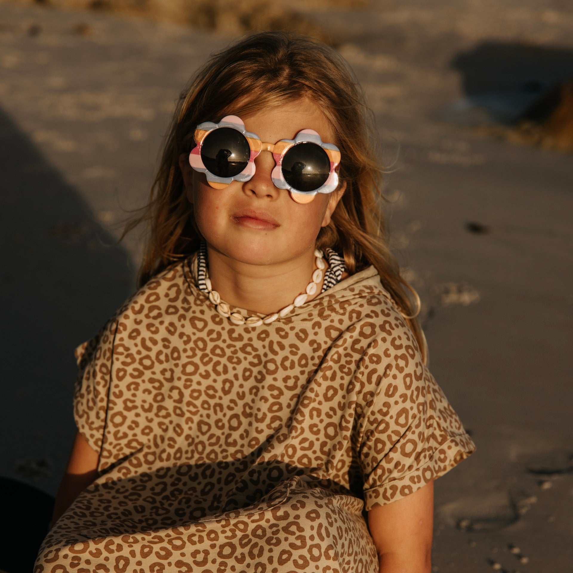UV-Poncho UPF 50+ Leopard Brown