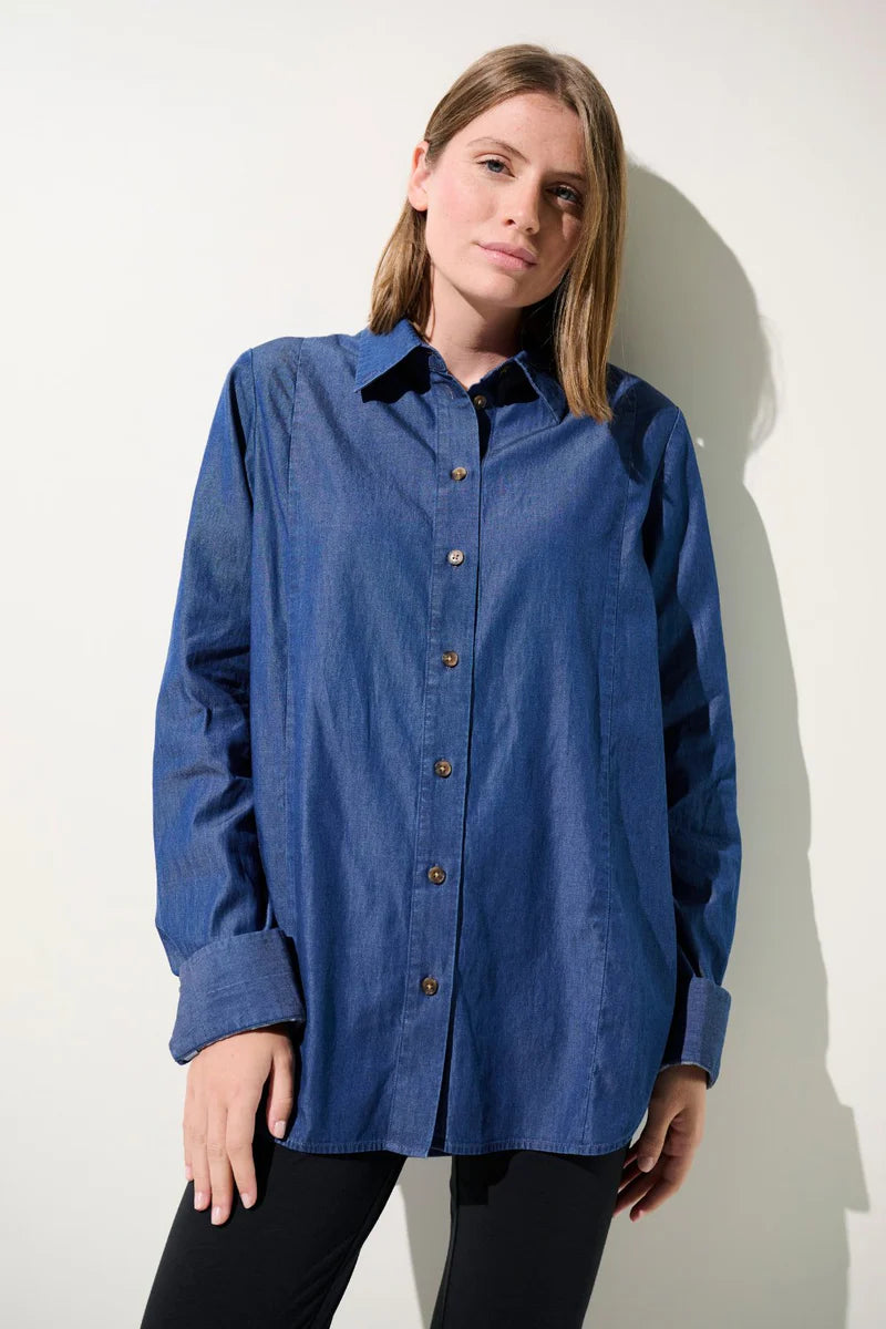 Chemise à manches longues anti-UV UPF 50+ Antibes Denim