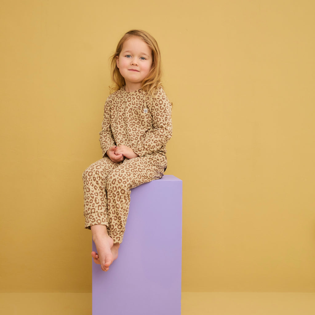 UV Jogginghose UPF 50+ Leopard Brown