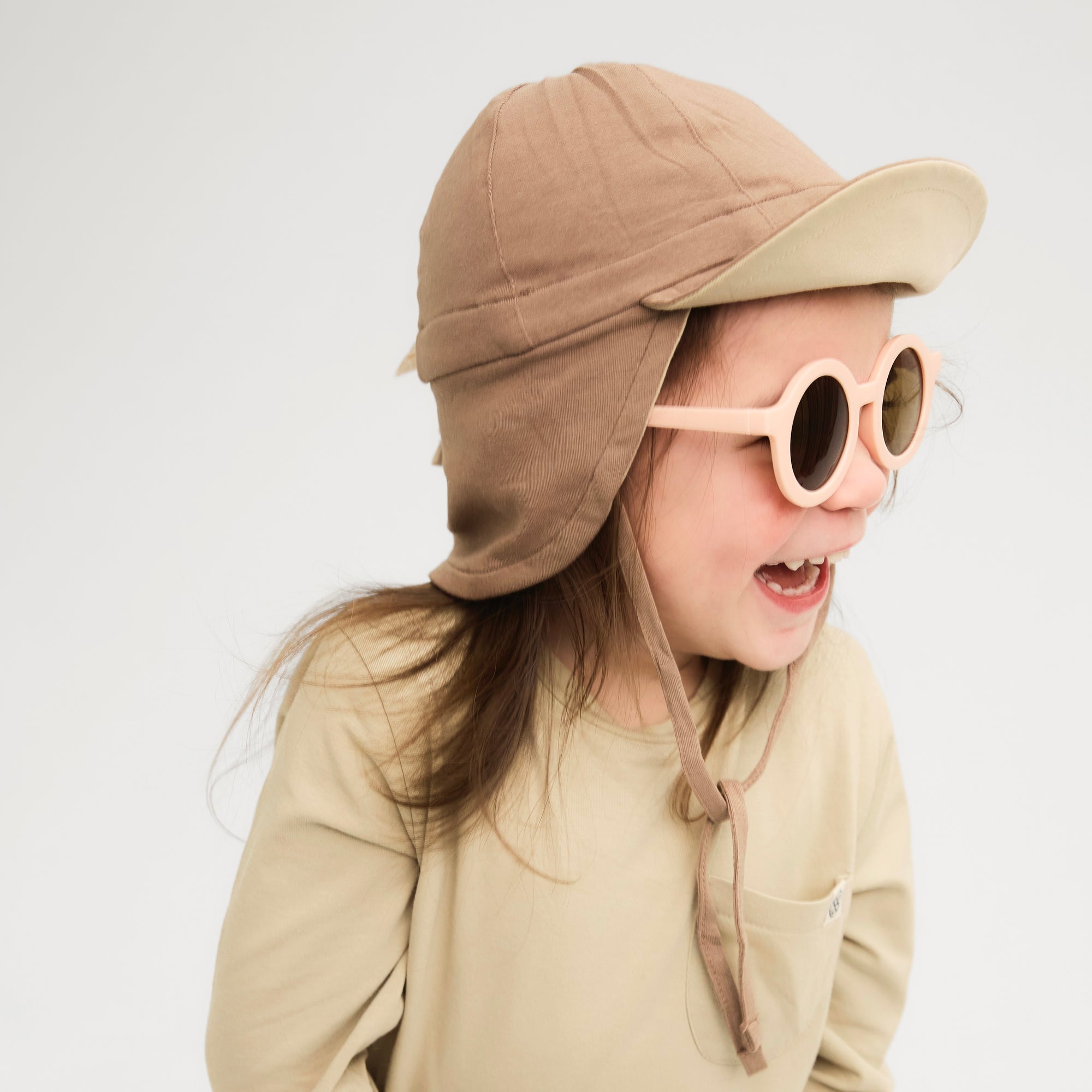 UV Sonnenhut UPF 50+ Peanut Brown/Sandy Beach