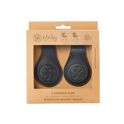 Leder Magnetclips Black/Grey