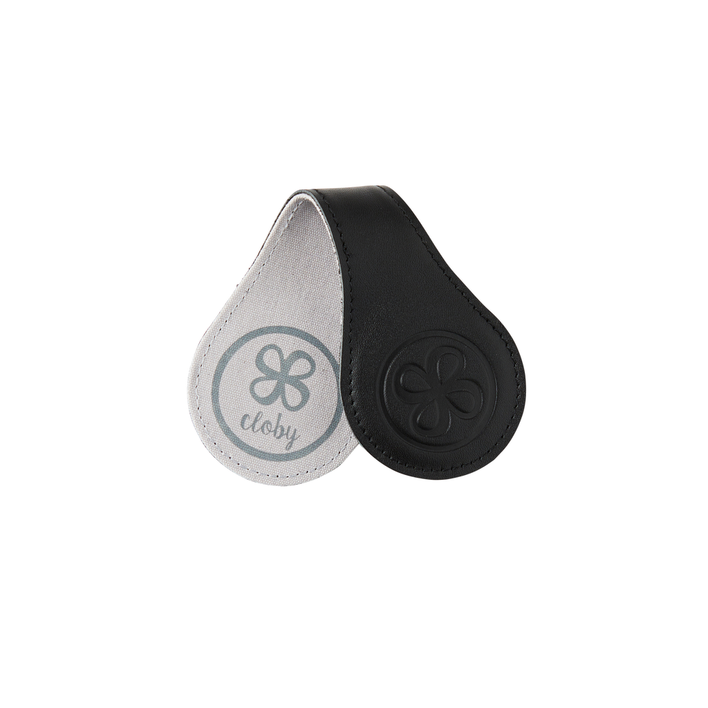 Leder Magnetclips Black/Grey