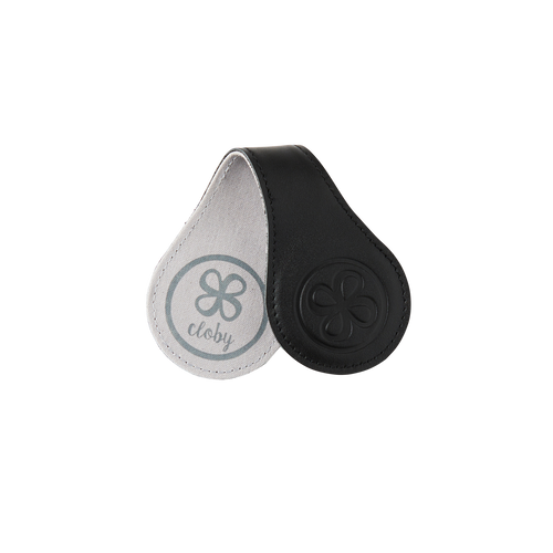 Leder Magnetclips Black/Grey