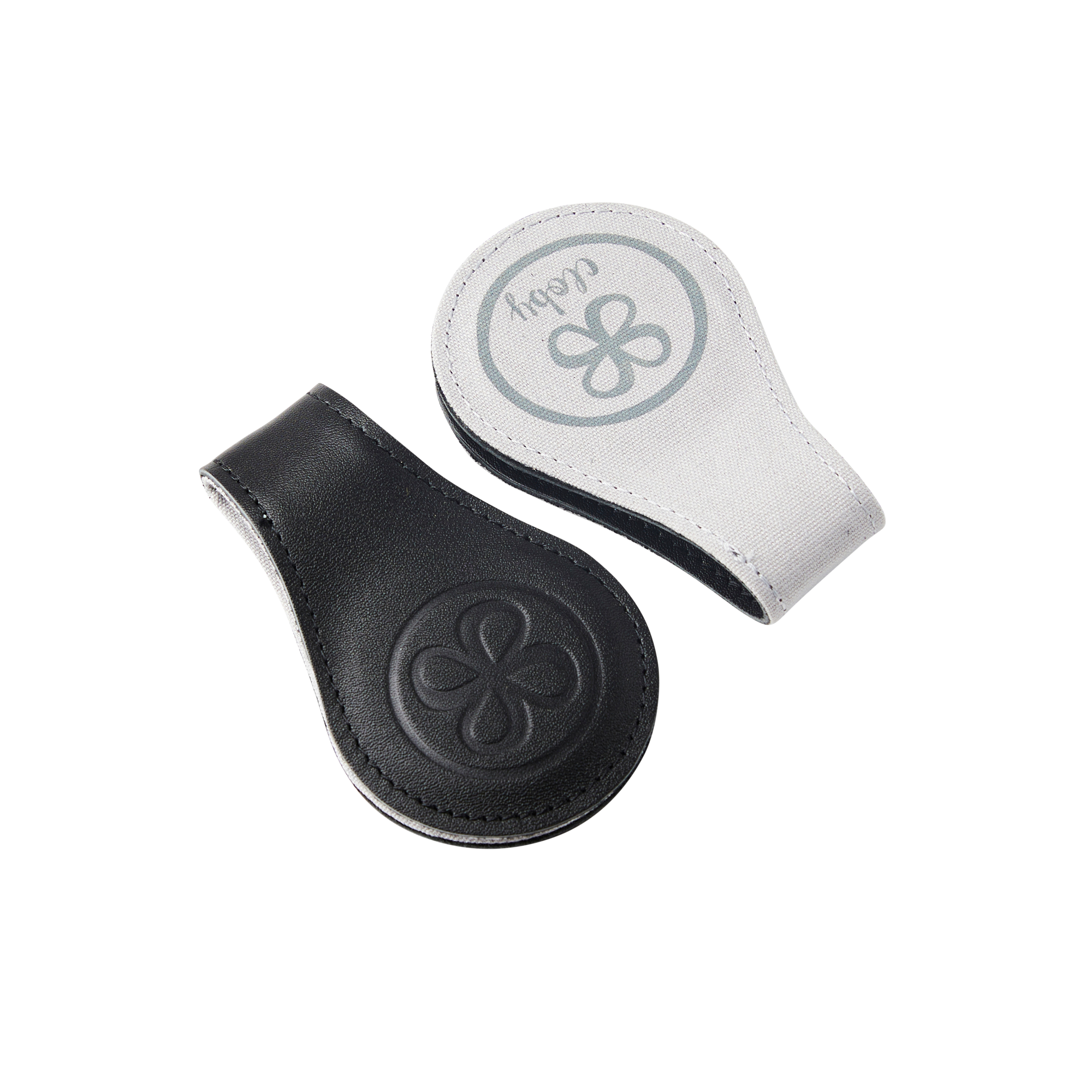 Leder Magnetclips Black/Grey