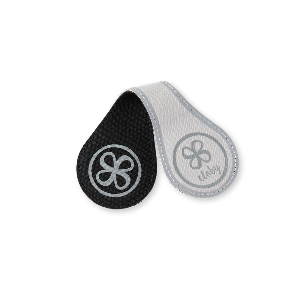 Reflektierende Magnetclips Black/Grey