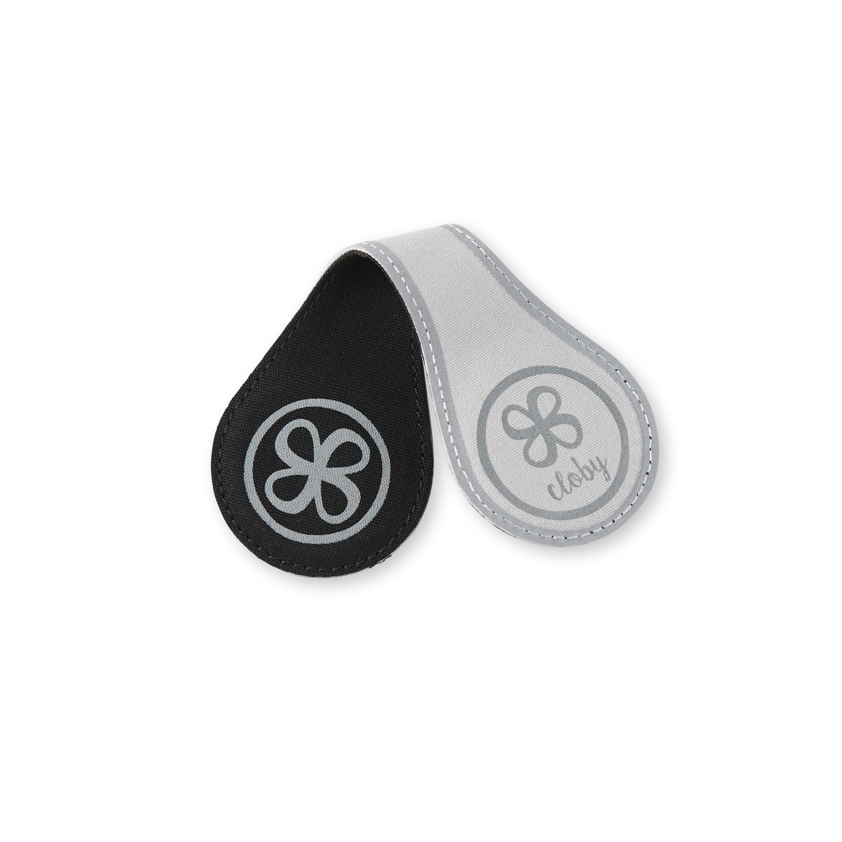 Reflektierende Magnetclips Black/Grey
